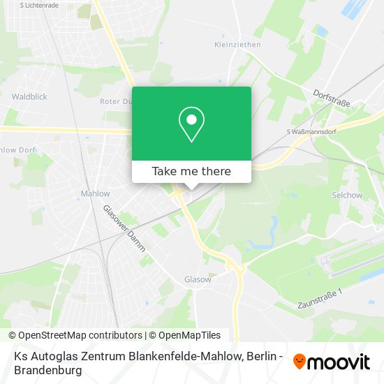 Карта Ks Autoglas Zentrum Blankenfelde-Mahlow