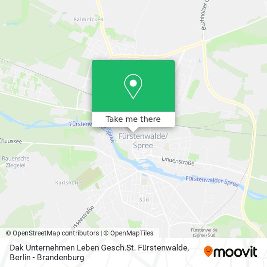 Dak Unternehmen Leben Gesch.St. Fürstenwalde map