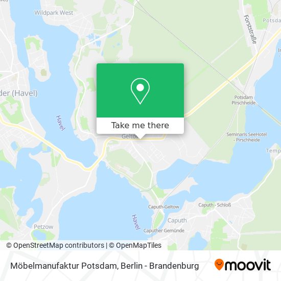 Möbelmanufaktur Potsdam map