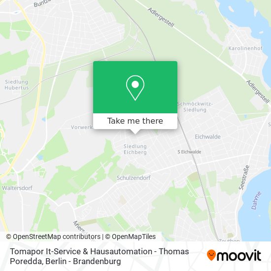 Карта Tomapor It-Service & Hausautomation - Thomas Poredda