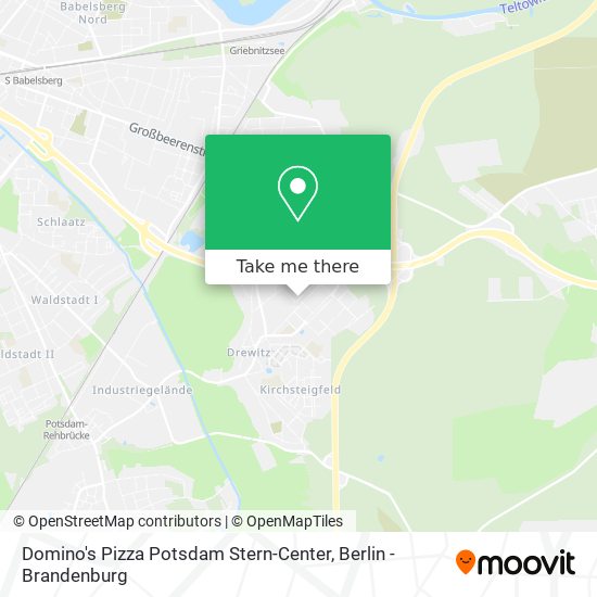 Domino's Pizza Potsdam Stern-Center map