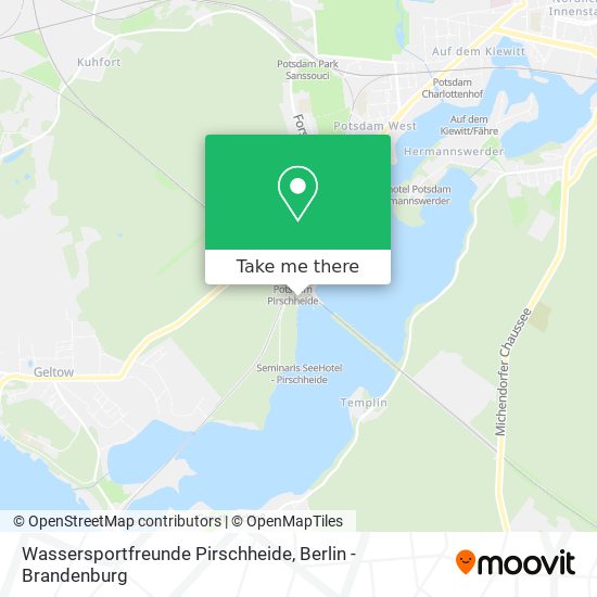 Wassersportfreunde Pirschheide map