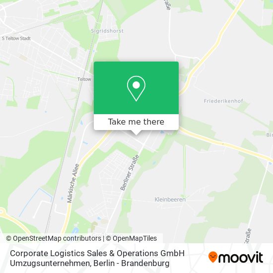 Corporate Logistics Sales & Operations GmbH Umzugsunternehmen map