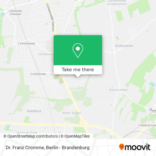 Dr. Franz Cromme map