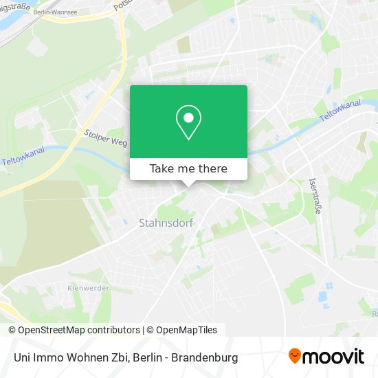 Uni Immo Wohnen Zbi map