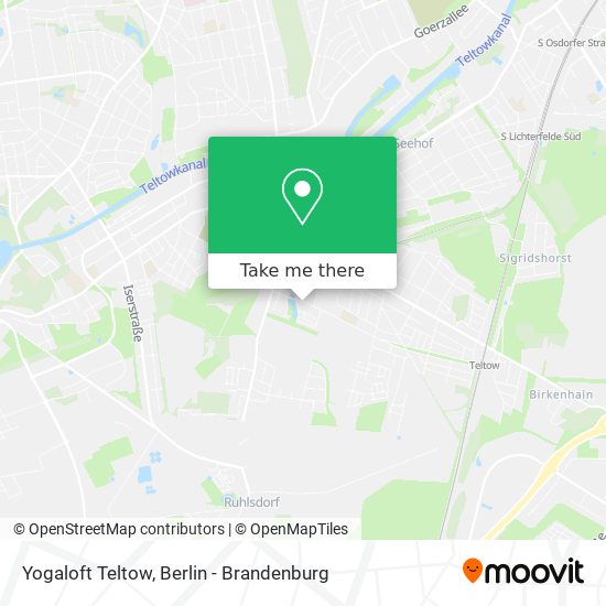 Карта Yogaloft Teltow