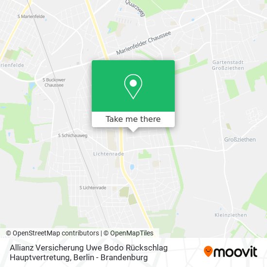 Allianz Versicherung Uwe Bodo Rückschlag Hauptvertretung map