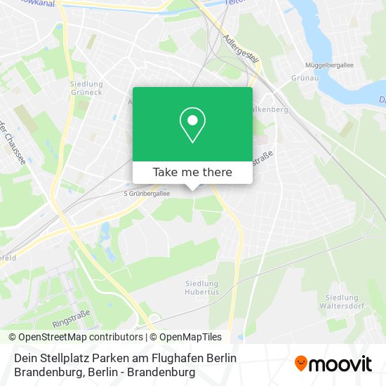 Карта Dein Stellplatz Parken am Flughafen Berlin Brandenburg