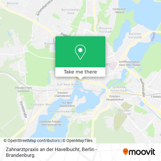 Zahnarztpraxis an der Havelbucht map