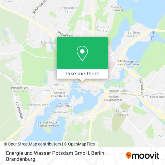 Карта Energie und Wasser Potsdam GmbH