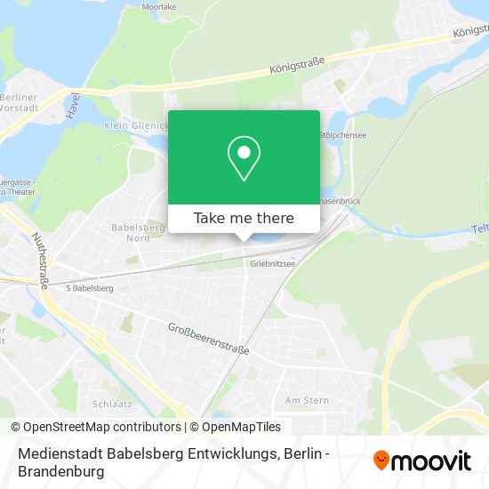 Medienstadt Babelsberg Entwicklungs map