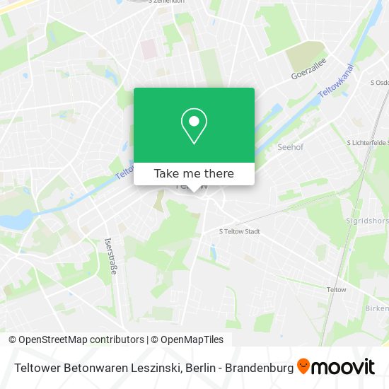 Teltower Betonwaren Leszinski map