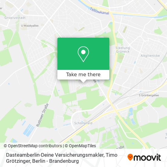 Карта Dasteamberlin-Deine Versicherungsmakler, Timo Grötzinger