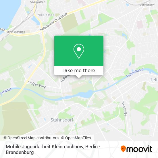 Mobile Jugendarbeit Kleinmachnow map