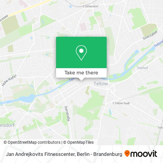 Jan Andrejkovits Fitnesscenter map