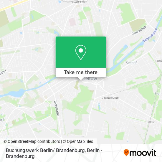 Карта Buchungswerk Berlin/ Brandenburg