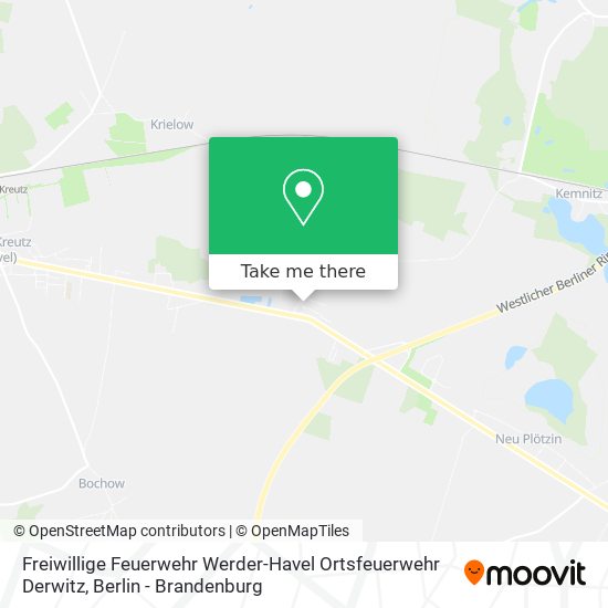Freiwillige Feuerwehr Werder-Havel Ortsfeuerwehr Derwitz map