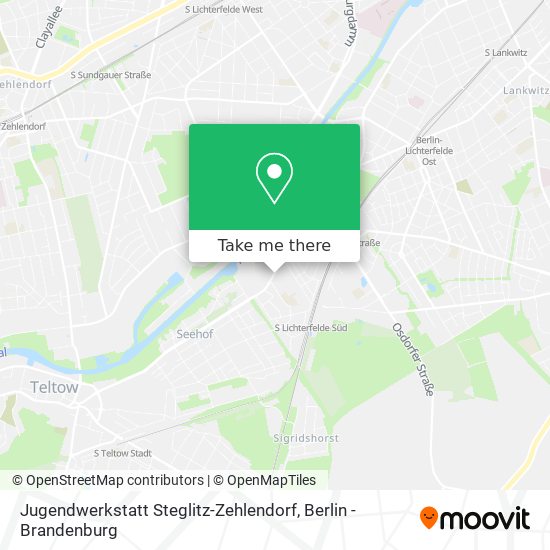 Jugendwerkstatt Steglitz-Zehlendorf map