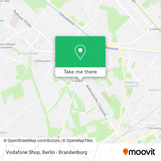 Vodafone Shop map