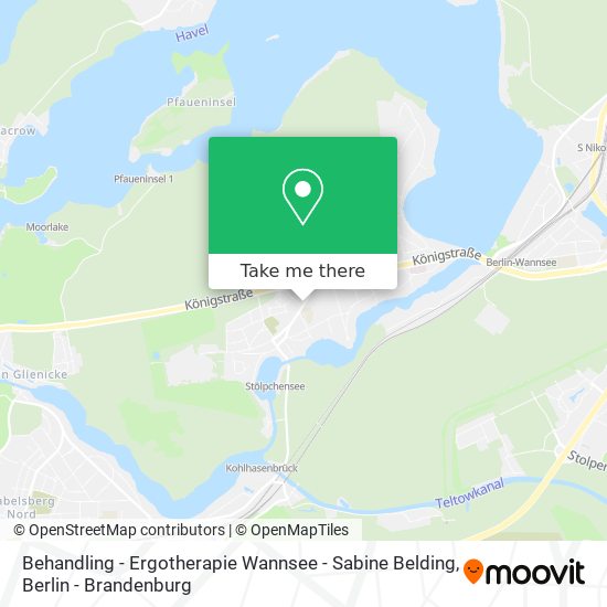 Карта Behandling - Ergotherapie Wannsee - Sabine Belding