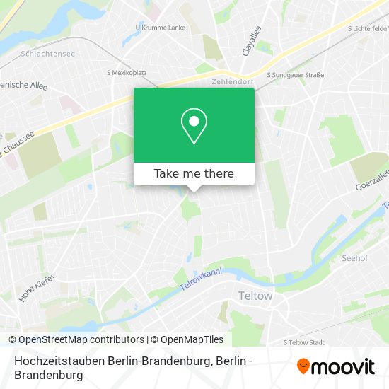 Карта Hochzeitstauben Berlin-Brandenburg