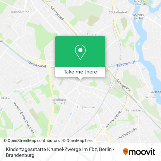 Карта Kindertagesstätte Krümel-Zwerge im Fbz
