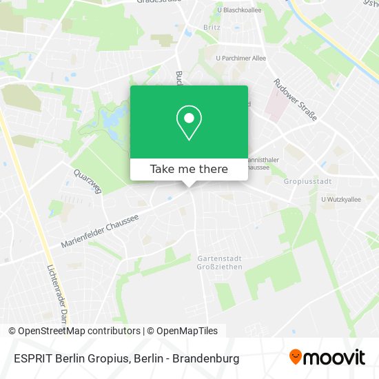 ESPRIT Berlin Gropius map