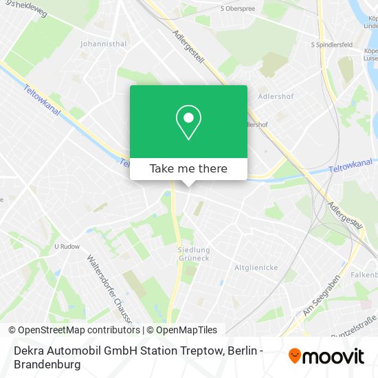 Dekra Automobil GmbH Station Treptow map