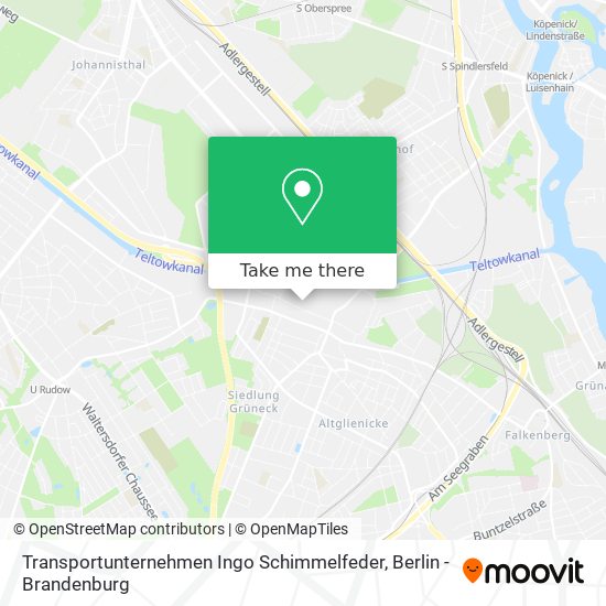 Transportunternehmen Ingo Schimmelfeder map