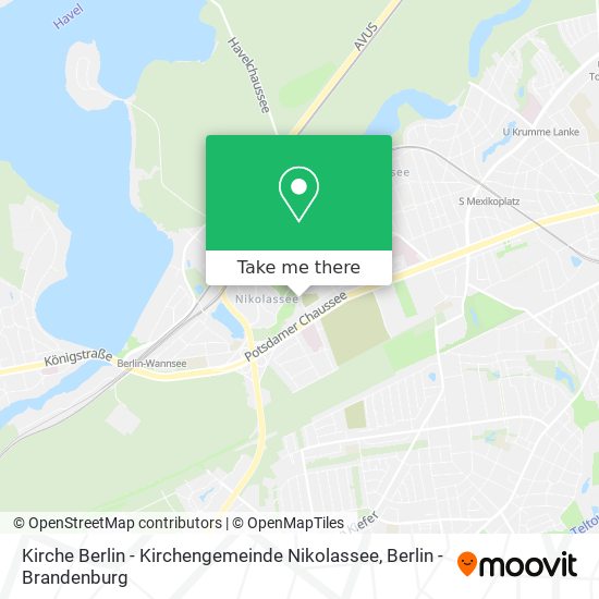 Kirche Berlin - Kirchengemeinde Nikolassee map