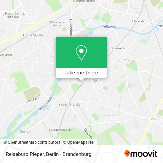 Reisebüro Pieper map