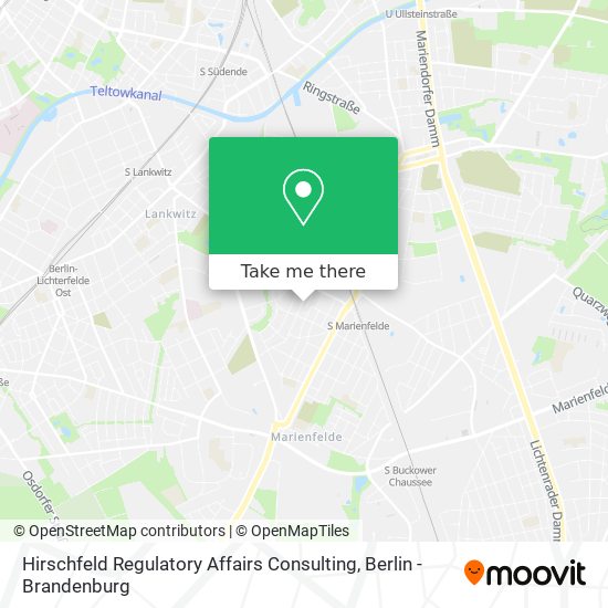 Hirschfeld Regulatory Affairs Consulting map
