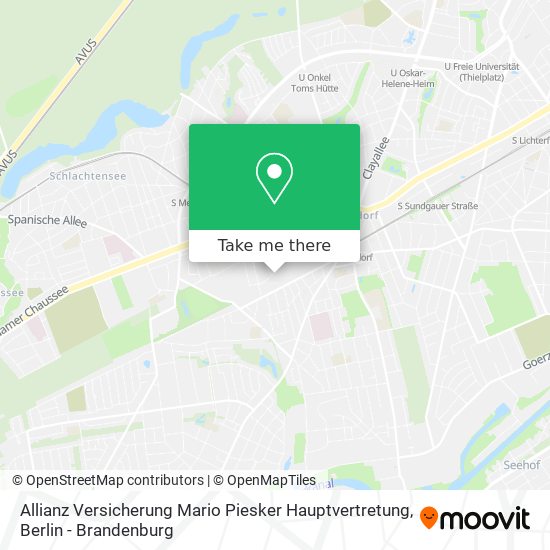 Allianz Versicherung Mario Piesker Hauptvertretung map