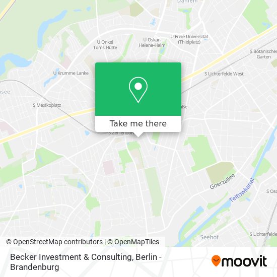 Becker Investment & Consulting map