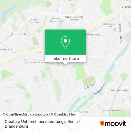 Creatura Unternehmensberatungs map