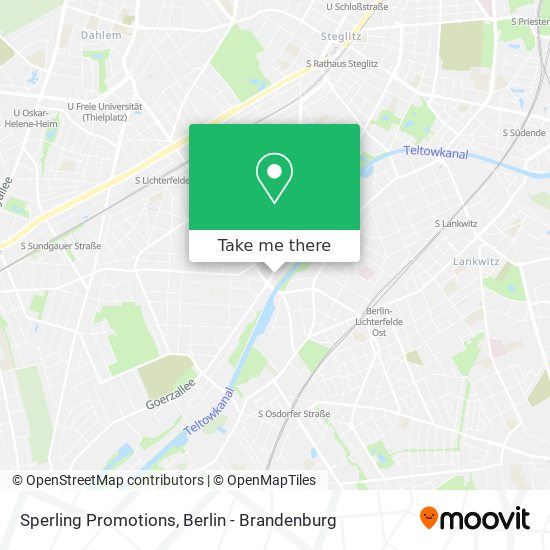 Sperling Promotions map