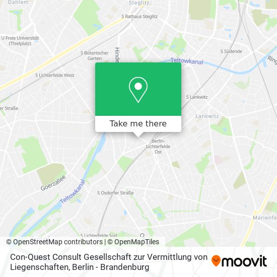 Con-Quest Consult Gesellschaft zur Vermittlung von Liegenschaften map