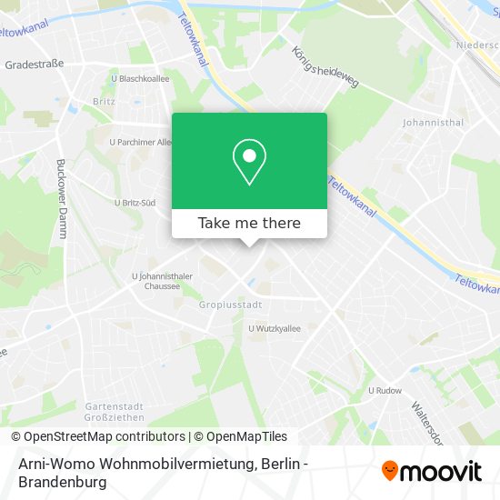 Карта Arni-Womo Wohnmobilvermietung