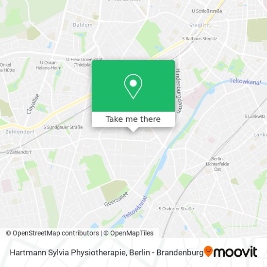 Карта Hartmann Sylvia Physiotherapie