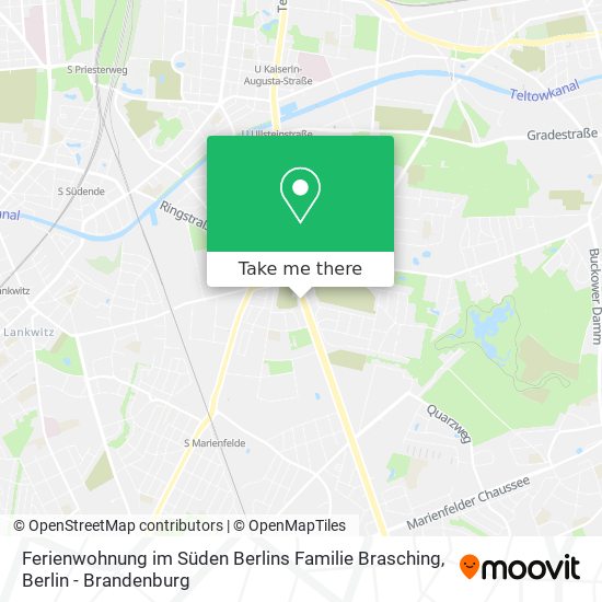 Ferienwohnung im Süden Berlins Familie Brasching map