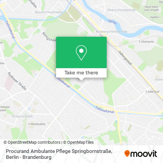 Карта Procurand Ambulante Pflege Springbornstraße