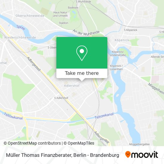 Карта Müller Thomas Finanzberater