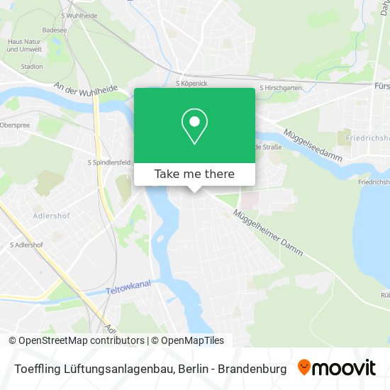 Toeffling Lüftungsanlagenbau map