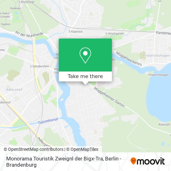 Monorama Touristik Zweignl der Bigx-Tra map