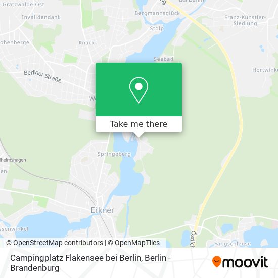 Campingplatz Flakensee bei Berlin map