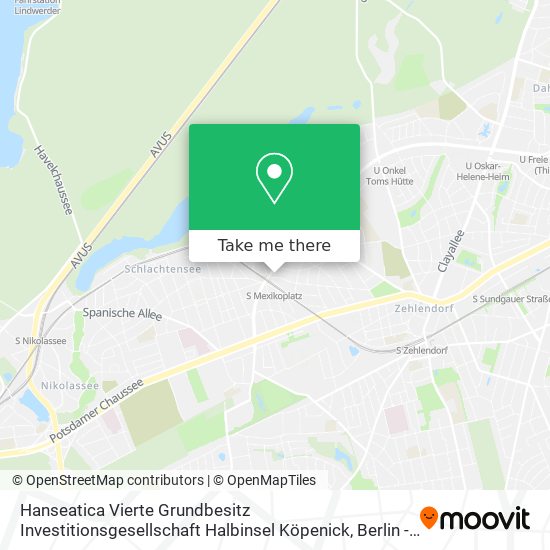 Hanseatica Vierte Grundbesitz Investitionsgesellschaft Halbinsel Köpenick map