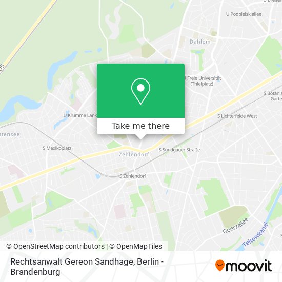 Rechtsanwalt Gereon Sandhage map