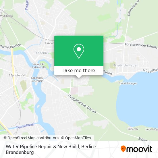 Water Pipeline Repair & New Build map