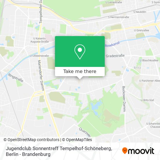 Jugendclub Sonnentreff Tempelhof-Schöneberg map