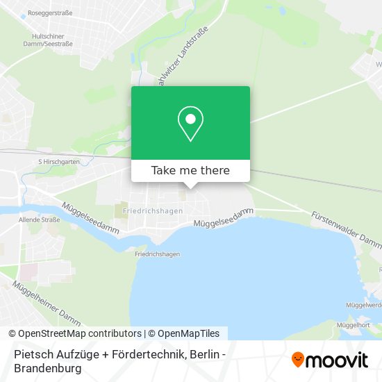 Pietsch Aufzüge + Fördertechnik map